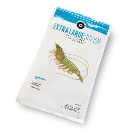 $1.00 Off The Purchase of One (1) Publix White Shrimp Extra Large, 21 to 25 per Pound, Responsibly Sourced, Farmed, Frozen, 24-oz pkg.