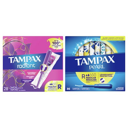 Save $3.00 on TWO Tampax Tampons 14ct or higher (excludes trial/travel size).