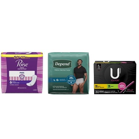 Save $10 when you Buy $40 or more of participating U by Kotex®, Poise®, or Depend® products