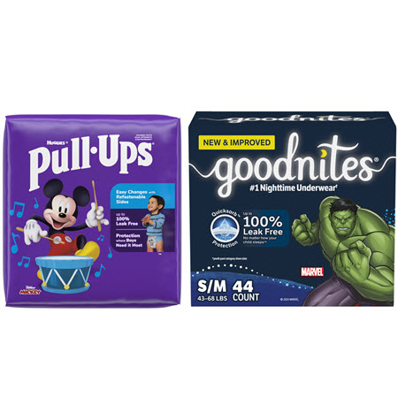 Save $1.50 on any ONE (1) Pack of Pull-Ups® Training Pants, Night*Time™ or Goodnites® Youth Pants