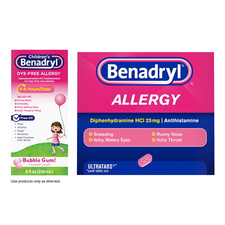 Save $1.00 on any ONE (1) BENADRYL® product (excludes trial/travel sizes)