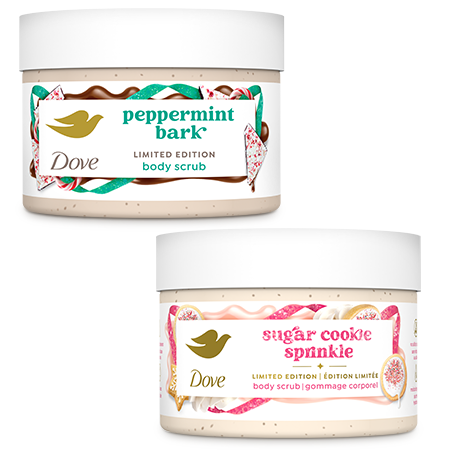 Save $3.00 on any ONE (1) Dove Body Scrub including Holiday Treats (10.5oz only, excludes trial and travel)