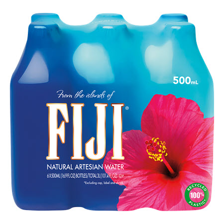 Save $2.00 on ONE (1) FIJI Water 6 pack, 500ml