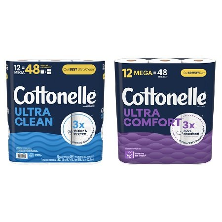 Save $3.00 on any ONE (1) Package of Cottonelle® Ultra Clean or Ultra Comfort Bath Tissue (12 ct. Mega Rolls)