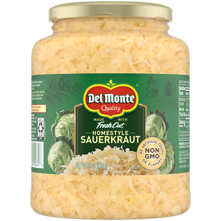 Save $0.50 on any ONE (1) Del Monte® Sauerkraut Jar 32oz.