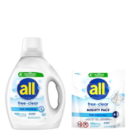 Save $2.00 on any ONE (1) all® free clear Product (valid on any size; excluding trial; travel size)