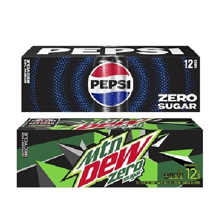 Save $1.00 on any ONE (1) Pepsi Zero or Mountain Dew Zero 12-pk. 12-oz