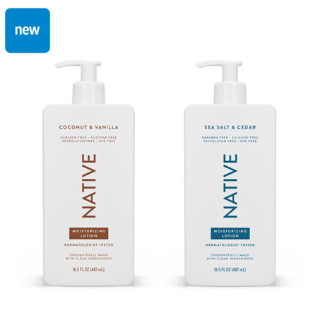 Save $3.00 on any TWO (2) Native Hand and Body Lotion 16.5 oz (excludes trial/travel size)