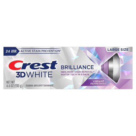 Save $4.00 on ONE Crest 3DWhite Brilliance 3.8oz or larger, 3DWhite Deep Stain Remover (any size), or 3DWhite Whitening Therapy Charcoal 3.8oz or larg