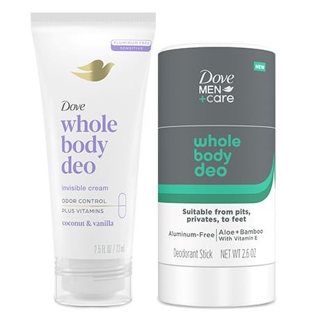 Save $10.00 on 2 Dove or Dove Men+Care Whole Body Deodorants
