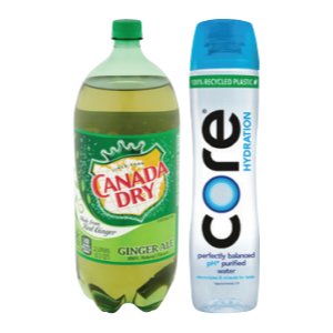 Save $4.00 on Canada Dry Ginger Ale 2-Liter or Core Hydration Water