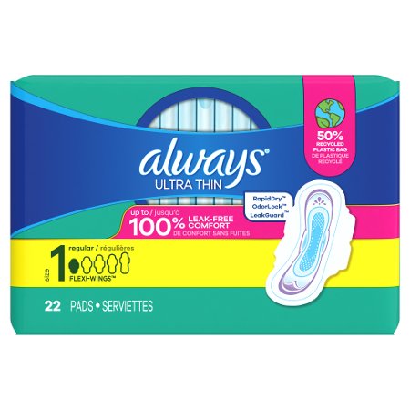 Save $1.50 on Always Menstrual Care Pads