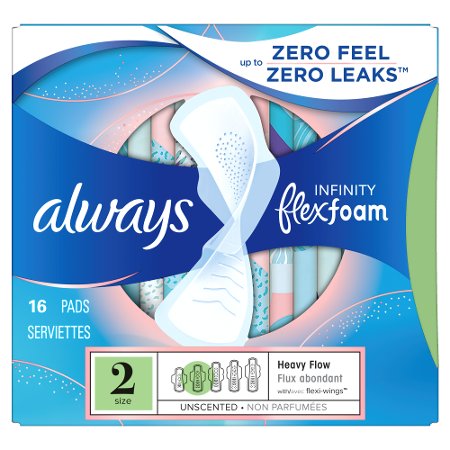 Save $1.50 on Always Menstrual Care Pads