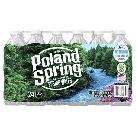 Save $2.00 on Poland Spring or Deer Park Water 24-Pack