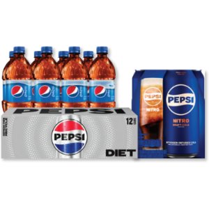 Save $4.12 on Pepsi Bottles 8-Pack or Cans 12-Pack