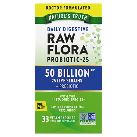 Save $5.00 on Nature's Truth Raw Flora Probiotic