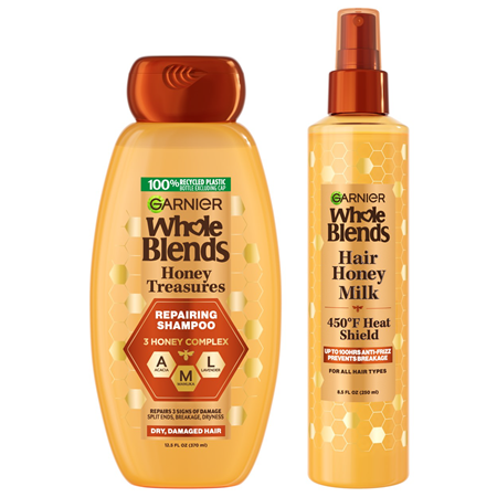 Save $3.00 on 2 Garnier® Whole Blends® shampoo, conditioner or treatment products