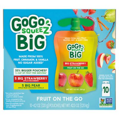 Save $1.00 on GoGo Big Squeez 10-Pk or 12-Pk