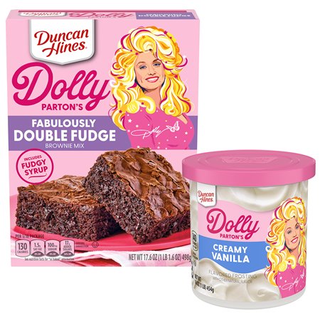 Buy 1 Duncan Hines Dolly Parton Mix, Get 1 Duncan Hines frosting FREE