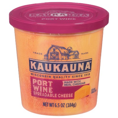 $3.49 price on Kaukauna port wine spreadable cheese - 6.5oz