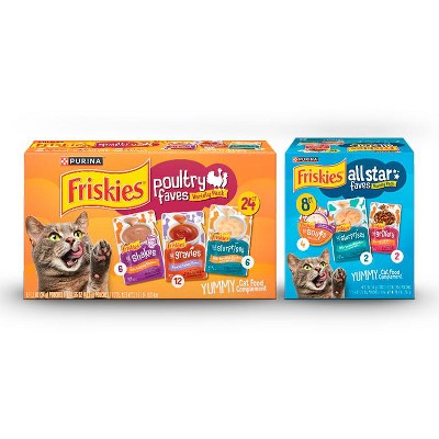 SAVE $3.00 on ONE (1) 8 ct or 24 ct package of Friskies® Cat Food Complements
