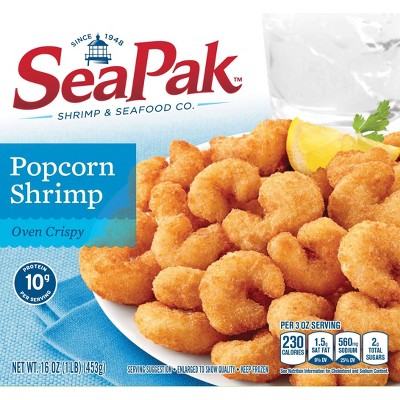 50% off 16oz Frozen Sea Pak Popcorn Shrimp with Oven Crispy Breading