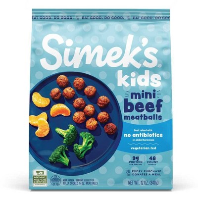 20% off 12-oz. Simek's frozen meatballs