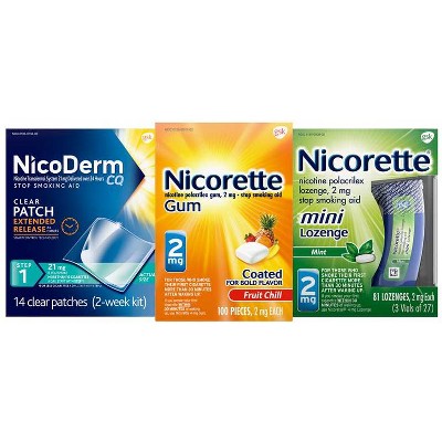 Save $10.00 on ONE (1) Nicorette 72ct or larger or NicoDerm CQ 14ct or larger