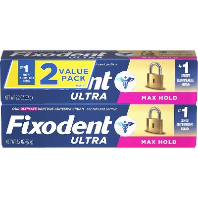 Save $2.00 ONE FIXODENT ADHESIVE TWIN OR TRIPLE PACK 1.4 oz or larger (excludes trial/travel size).