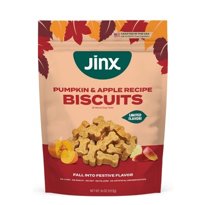 25% off 16-oz. Halloween Jinx pumpkin & apple dog treat biscuits