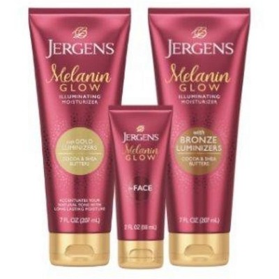 SAVE $2.00 on any ONE (1) Jergens Melanin Glow Face or Body Product