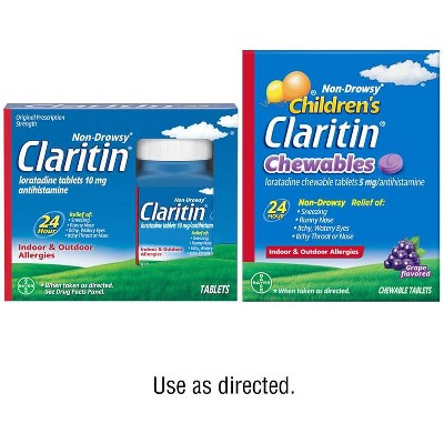 Save $12.00 on any ONE (1) Non-Drowsy Claritin® or Children's Claritin® 56ct or larger (excludes Claritin-D®)