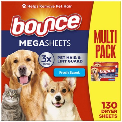 Save $2.00 ONE Bounce Pet Dryer Sheets 130-180 ct (excludes all other Bounce Dryer Sheets and trial/travel size)