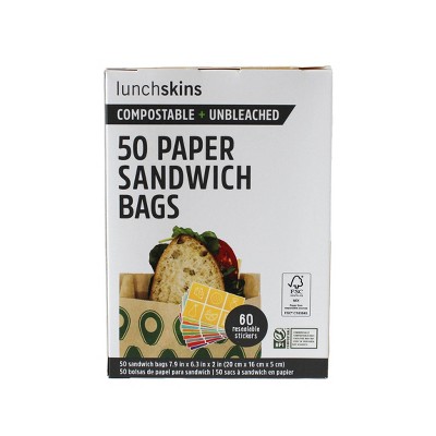 10% off 50-ct. Lunchskins compostable unbleach sandwich bags