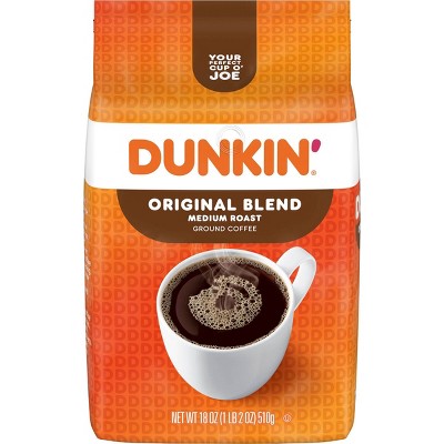 $11.99 price on 18-oz. Dunkin' medium roast ground coffee