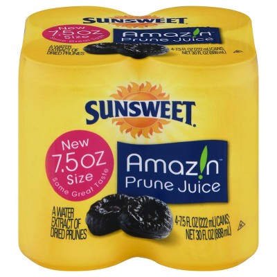 $4.99 price on 4-pk. 7.5-fl oz. Sunsweet prune juice cans