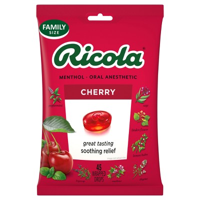 $1 off 45-ct. Ricola cherry throat drops - delicious throat refreshment