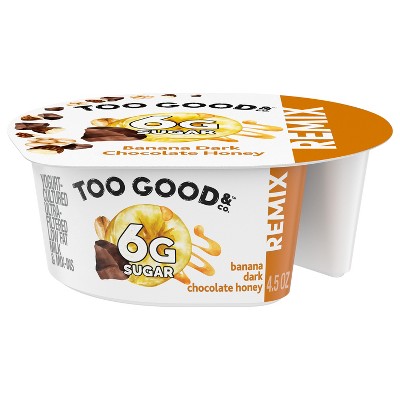 25% off 4.5-oz. Too Good mix in almonds yogurt