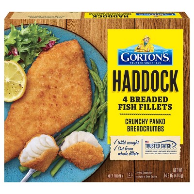 $6.99 price on Gorton's breaded haddock fish fillets - frozen - 14.6oz