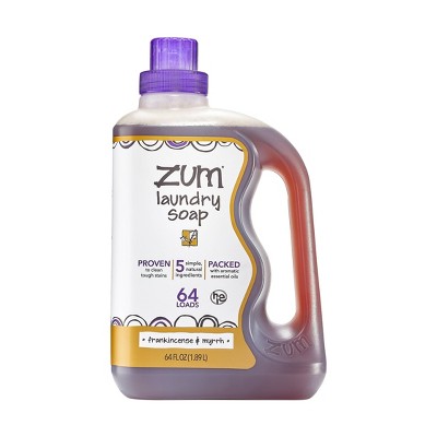 15% off 64-fl oz. Zum laundry soap