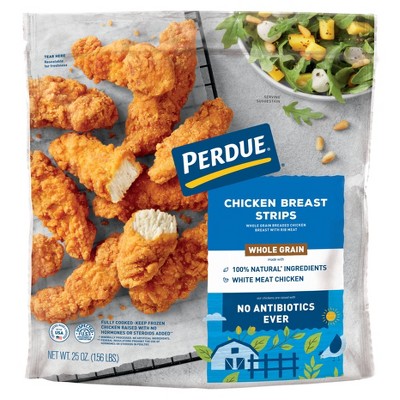 $8.99 price on Perdue whole grain chicken breast strips - frozen - 25oz