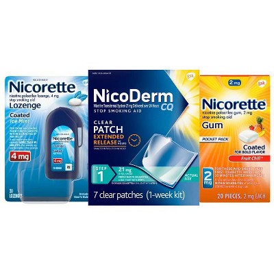 Save $3.00 on ONE (1) Nicorette 20ct or 24ct or NicoDerm CQ 7ct