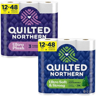 Save $2.00 off any ONE (1) package of Quilted Northern® Bath Tissue, 8 Super Mega or 12 Mega roll or larger