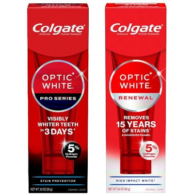 SAVE $4.00 On any Colgate® Optic White® Pro Series® or Renewal Toothpaste (including multipacks) or Optic White® Pro Series® Battery Powered Toothbrush