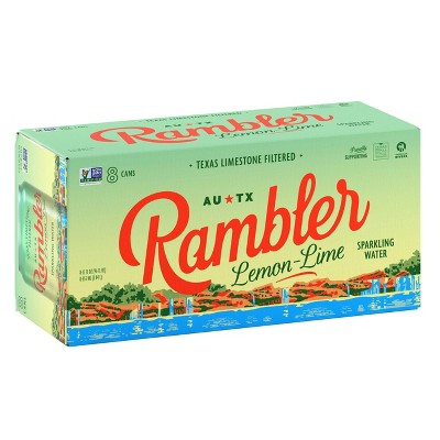 20% off 8-pk. 12- fl oz. Rambler sparkling water