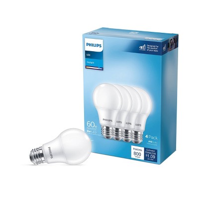 30% off Philips basic lED 60W A19 bulbs