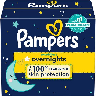 Save $3.00 ONE BOX Pampers Swaddlers Overnight Diapers (excludes Huge Pack).