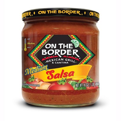 20% off 16-oz. On the Border salsa