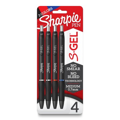 20% off Sharpie S-Gel 4pk gel pens 0.7mm medium tip multicolored