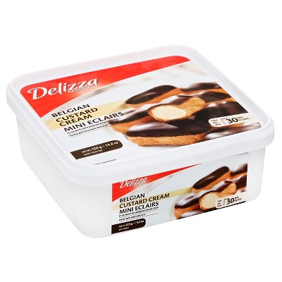 20% off Delizza Patisserie Belgian Custard Cream & Dark Chocolate Frozen Mini Eclairs - 30pk